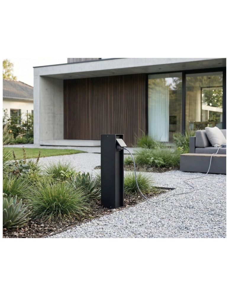 Lampy ogrodowe stojące - Azzardo OUTDOOR PLUG 2kW IP54 BK Wtyczka Zewnętrzna Czarny Mat AZ6849 - produkt kolory-swiatla.pl 2