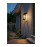 Outdoor wall lamps - Azzardo LANTERN WALL E27 IP54 BK Ścienna/Kinkiet Zewnętrzna Czarny Mat AZ6830 - product 1
