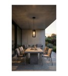 Outdoor pendant lamps - Azzardo LANTERN PENDANT E27 IP54 BK Wisząca Zewnętrzna Czarny Mat AZ6829 - product 2