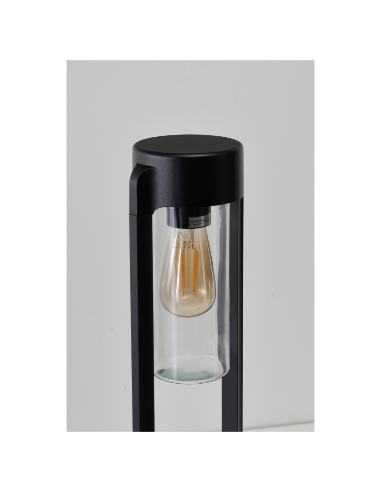 Standing garden lamps - Azzardo LANTERN E27 IP54 BK Stojąca Zewnętrzna Czarny Mat AZ6828 - product kolory-swiatla.pl 2