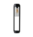 Standing garden lamps - Azzardo LANTERN E27 IP54 BK Stojąca Zewnętrzna Czarny Mat AZ6828 - product 4