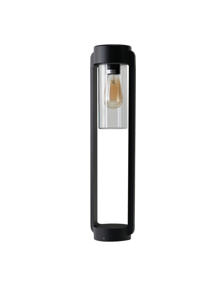 Standing garden lamps - Azzardo LANTERN E27 IP54 BK Stojąca Zewnętrzna Czarny Mat AZ6828 - product kolory-swiatla.pl 4