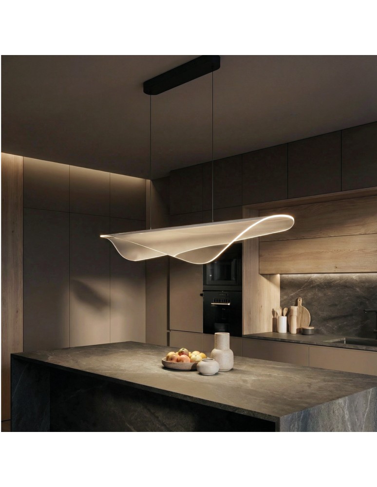 Modern pendant lamps - Azzardo MANTA 120 PENDANT 3000K BK Wisząca Czarny Mat AZ6794 - product kolory-swiatla.pl 1