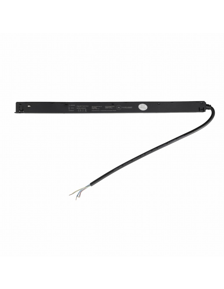 Akcesoria do szynoprzewodów magnetycznych - Maxlight Zasilacz Wewnętrzny Płaski 150W Do Szyn Magnetycznych Czarny MA0033 - produkt kolory-swiatla.pl 1