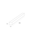 Akcesoria do szynoprzewodów magnetycznych - Maxlight Zasilacz Wewnętrzny Płaski 150W Do Szyn Magnetycznych Czarny MA0033 - produkt 2