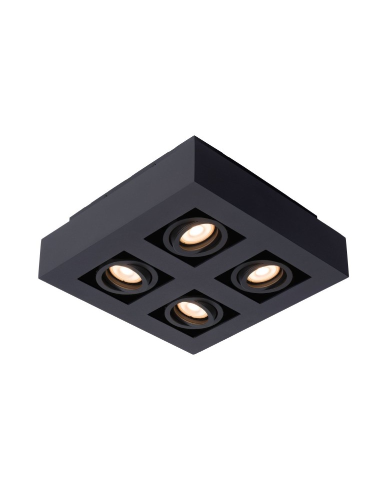 Plafonds - Lucide XIRAX Ceiling 4xGU10 black 09119/21/30 - product kolory-swiatla.pl 2