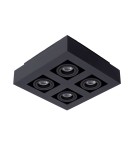 Plafonds - Lucide XIRAX Ceiling 4xGU10 black 09119/21/30 - product 3