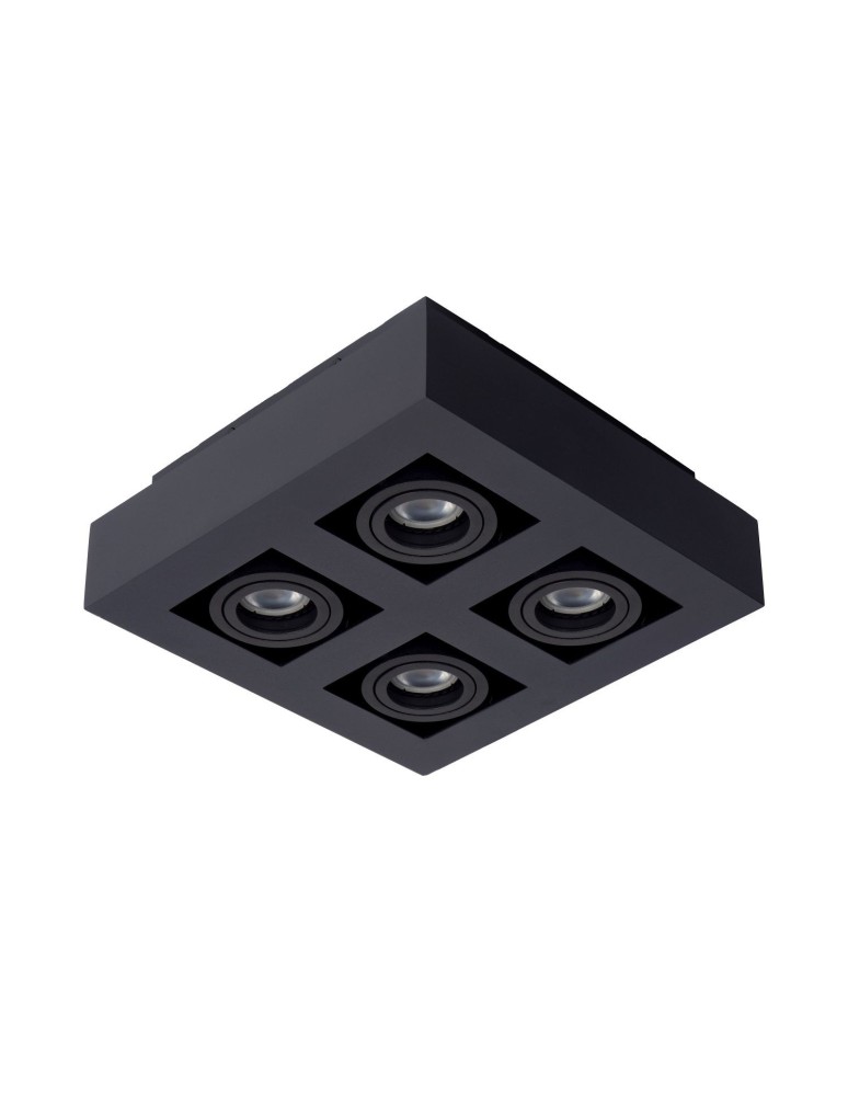 Plafonds - Lucide XIRAX Ceiling 4xGU10 black 09119/21/30 - product kolory-swiatla.pl 3