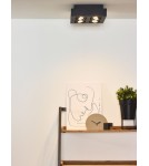 Plafonds - Lucide XIRAX Ceiling 4xGU10 black 09119/21/30 - product 4