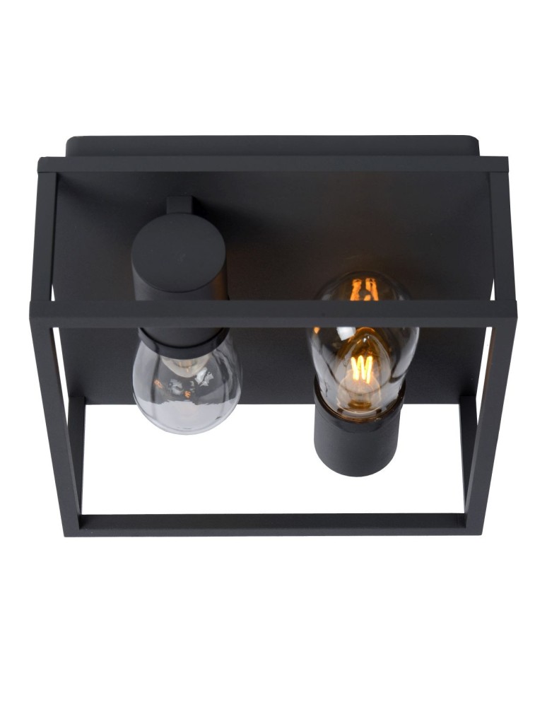 Hermetic plafonds - Lucide CARLYN Ceiling 2xE14 black 27100/02/30 - product kolory-swiatla.pl 4