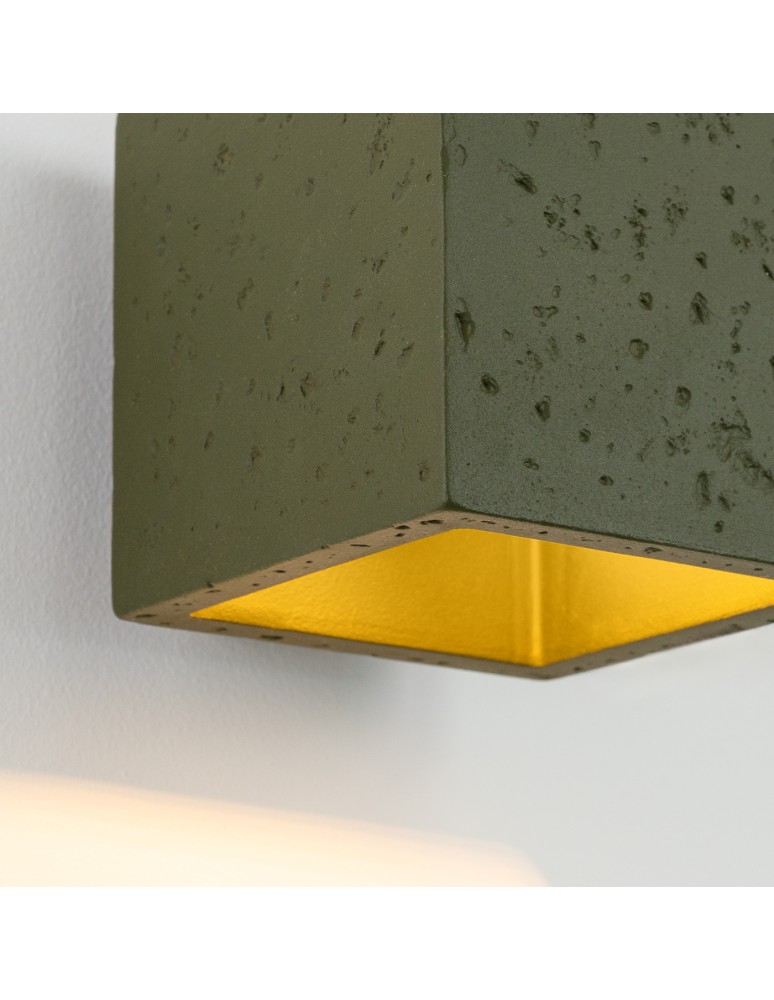 Sollux Kinkiet QUAD beton zielona oliwka SL.1843
