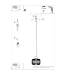 Sollux Lampa wisząca GABBIA 35 SL.1847