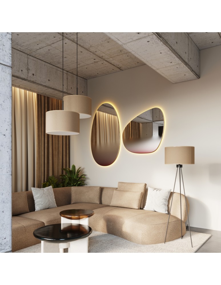 Sollux Lampa wisząca NEVIA taupe SL.1849