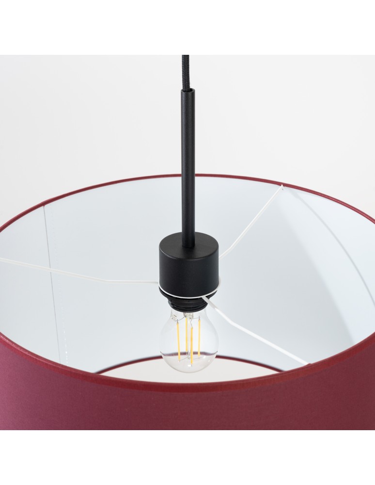 Sollux Lampa wisząca NEVIA burgund SL.1852