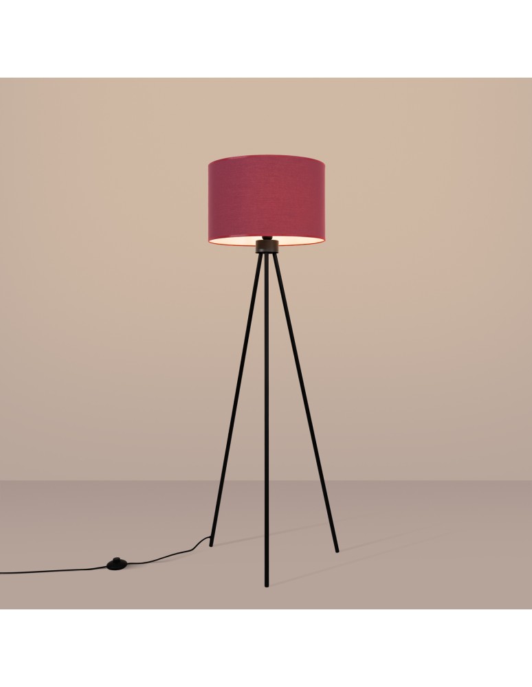 Sollux Lampa podłogowa NEVIA burgund SL.1856