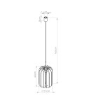 Sollux Lampa wisząca MULA 27 żółta SL.1858