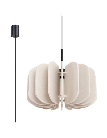 Sollux Lampa wisząca MULA 45 beżowa SL.1860
