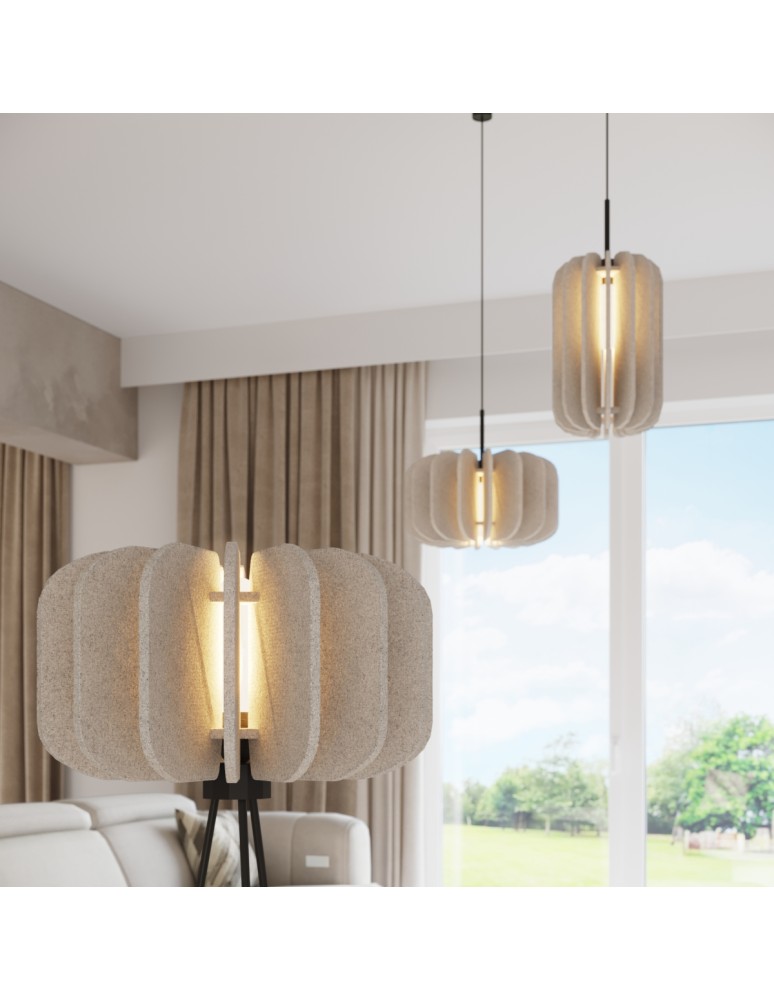 Sollux Lampa wisząca MULA 45 beżowa SL.1860