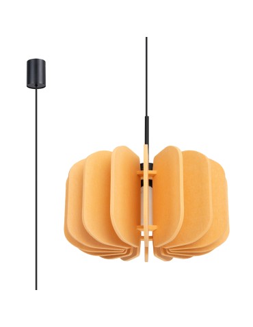 Sollux Lampa wisząca MULA 45 żółta SL.1861