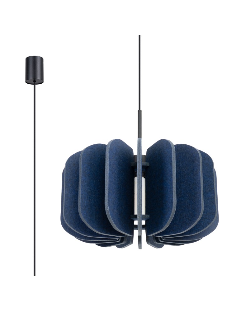 Sollux Lampa wisząca MULA 45 granatowa SL.1862