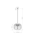 Sollux Lampa wisząca MULA 45 granatowa SL.1862