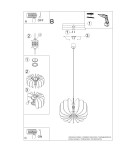Sollux Lampa wisząca MULA 45 granatowa SL.1862