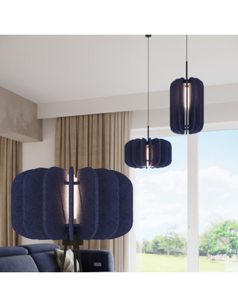 Sollux Lampa wisząca MULA 45 granatowa SL.1862
