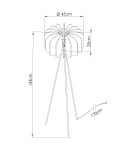 Sollux Lampa podłogowa MULA 45 żółta SL.1864