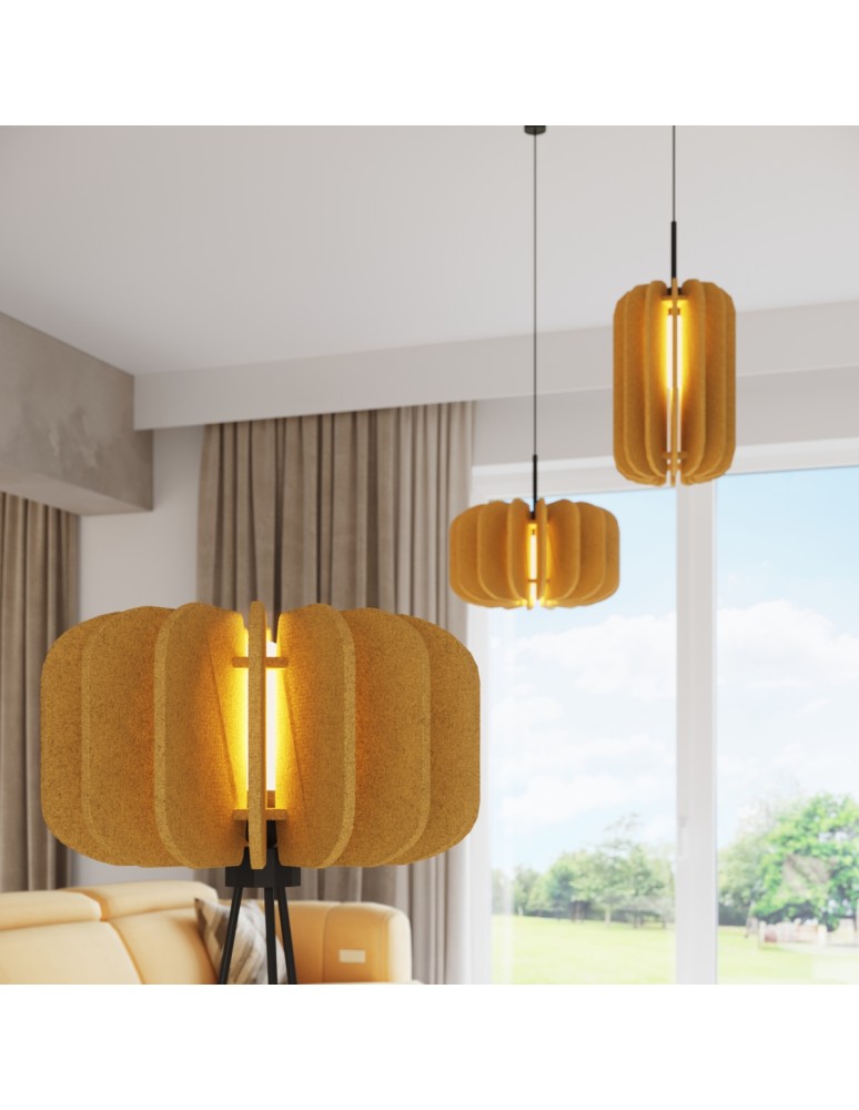 Sollux Lampa podłogowa MULA 45 żółta SL.1864