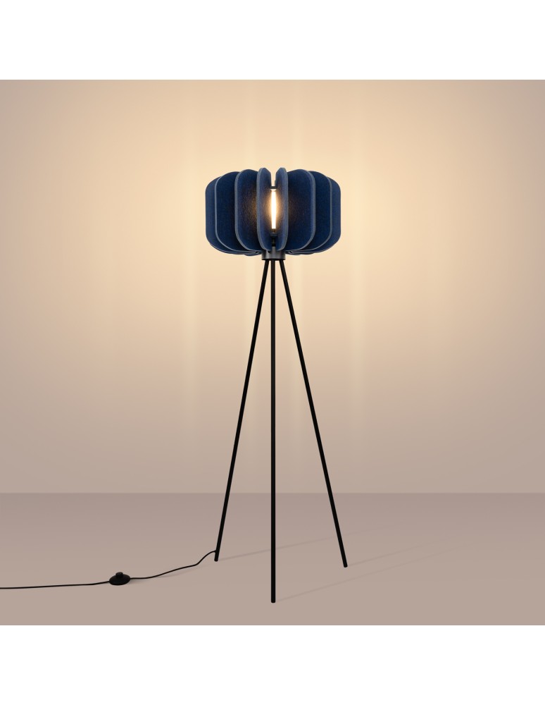 Sollux Lampa podłogowa MULA 45 granatowa SL.1865