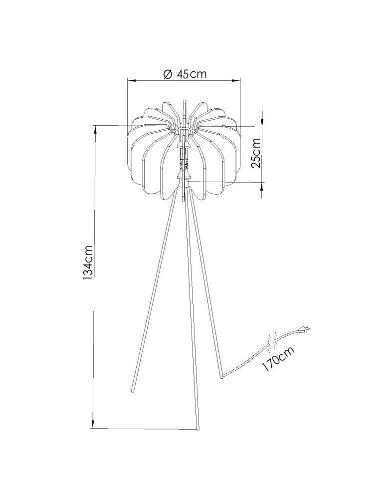 Sollux Lampa podłogowa MULA 45 granatowa SL.1865
