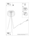 Sollux Lampa podłogowa MULA 45 granatowa SL.1865