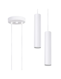 Sollux Lampa wisząca LAGOS 2P biała SL.1868