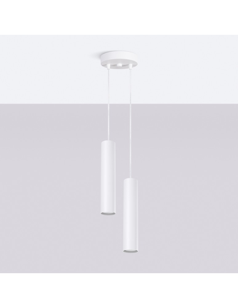 Sollux Lampa wisząca LAGOS 2P biała SL.1868