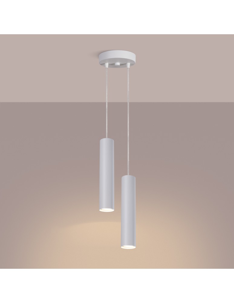Sollux Lampa wisząca LAGOS 2P biała SL.1868