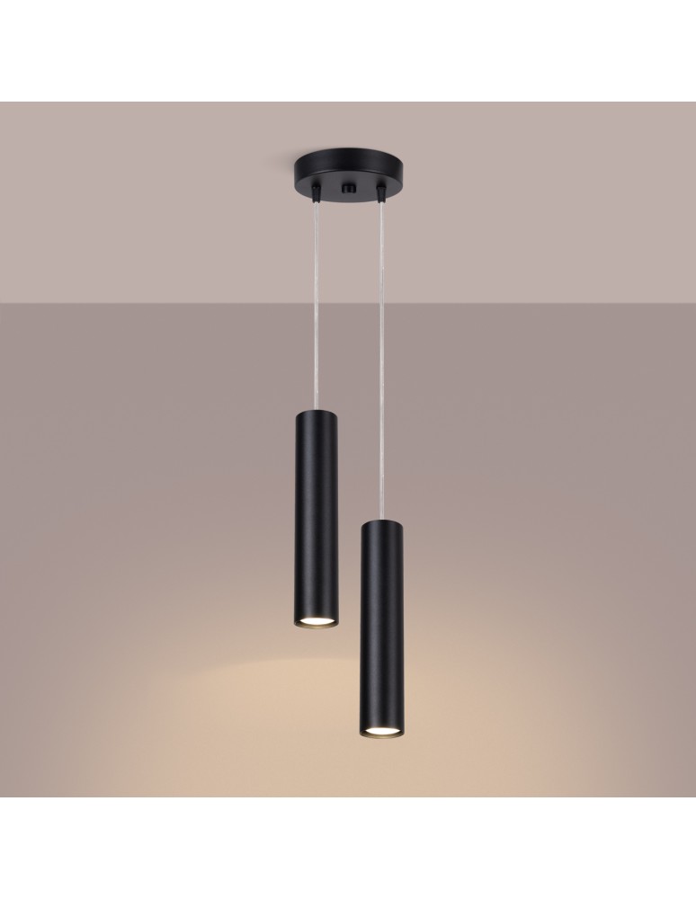 Sollux Lampa wisząca LAGOS 2P czarna SL.1869