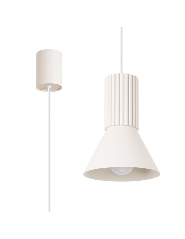 Sollux Lampa wisząca ESTRIA 1 beżowa SL.1870