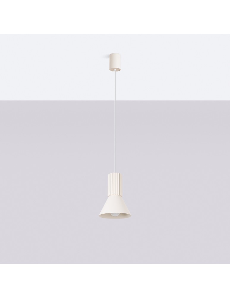 Sollux Lampa wisząca ESTRIA 1 beżowa SL.1870