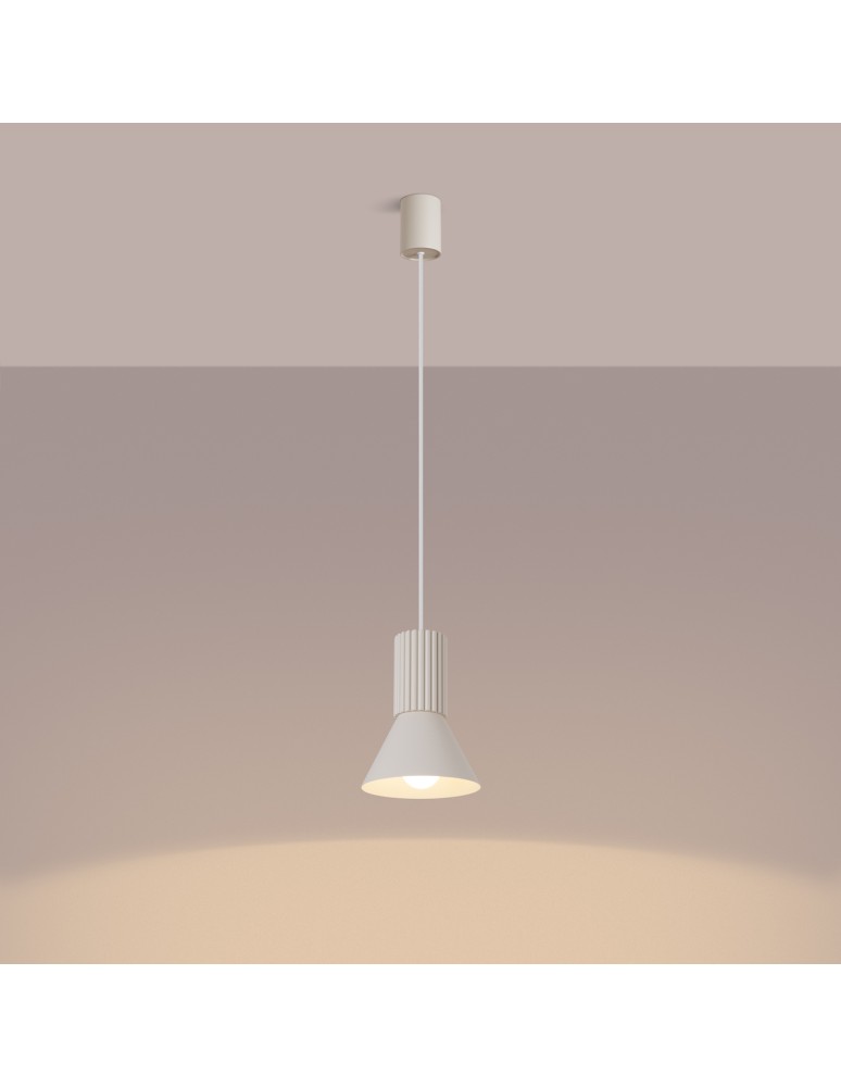 Sollux Lampa wisząca ESTRIA 1 beżowa SL.1870