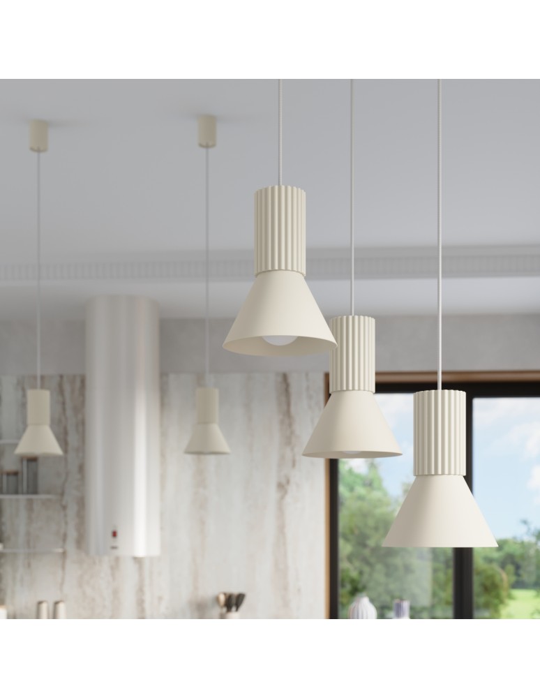 Sollux Lampa wisząca ESTRIA 1 beżowa SL.1870