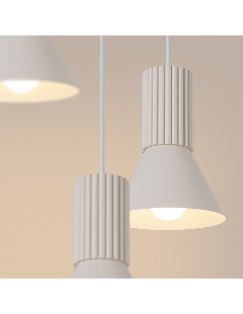 Sollux Lampa wisząca ESTRIA 3P beżowa SL.1871