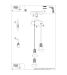 Sollux Lampa wisząca ESTRIA 3P beżowa SL.1871