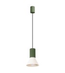 Sollux Lampa wisząca ESTRIA 1 beżowa/zielona oliwka SL.1872