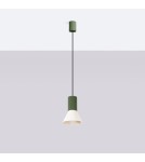 Sollux Lampa wisząca ESTRIA 1 beżowa/zielona oliwka SL.1872