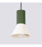 Sollux Lampa wisząca ESTRIA 1 beżowa/zielona oliwka SL.1872