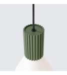 Sollux Lampa wisząca ESTRIA 1 beżowa/zielona oliwka SL.1872