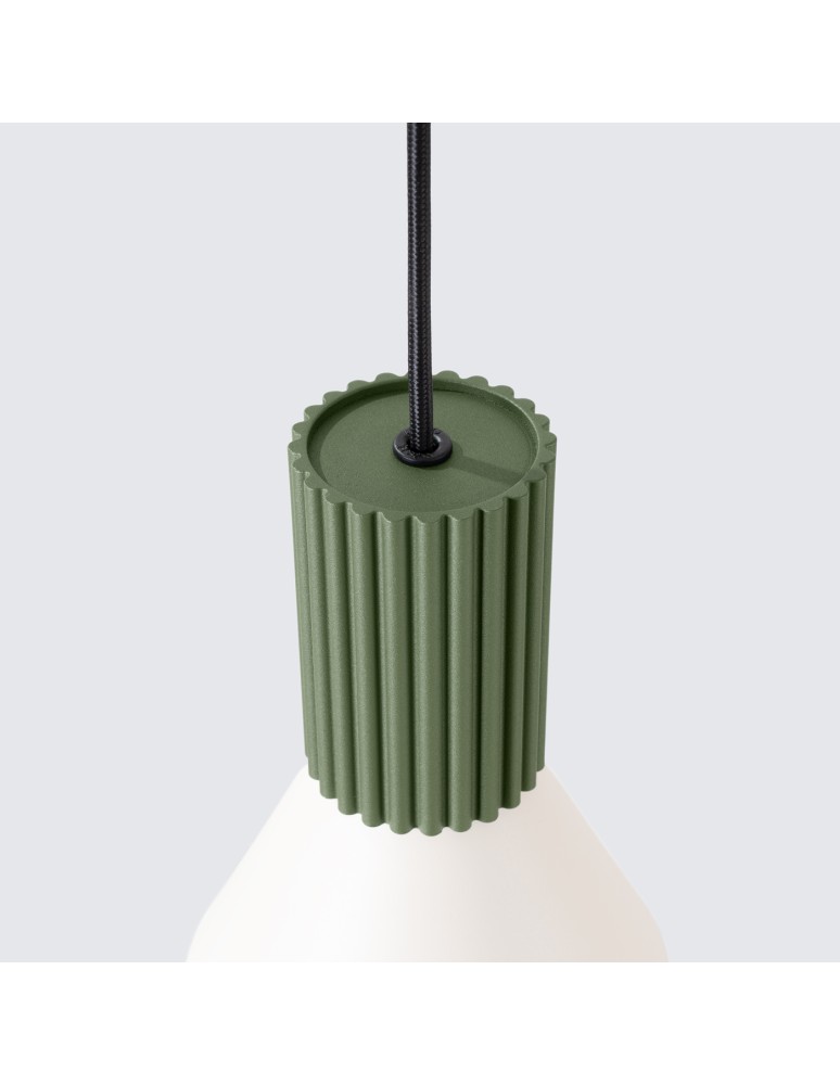Sollux Lampa wisząca ESTRIA 1 beżowa/zielona oliwka SL.1872
