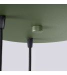Sollux Lampa wisząca ESTRIA 3P beżowa/zielona oliwka SL.1873