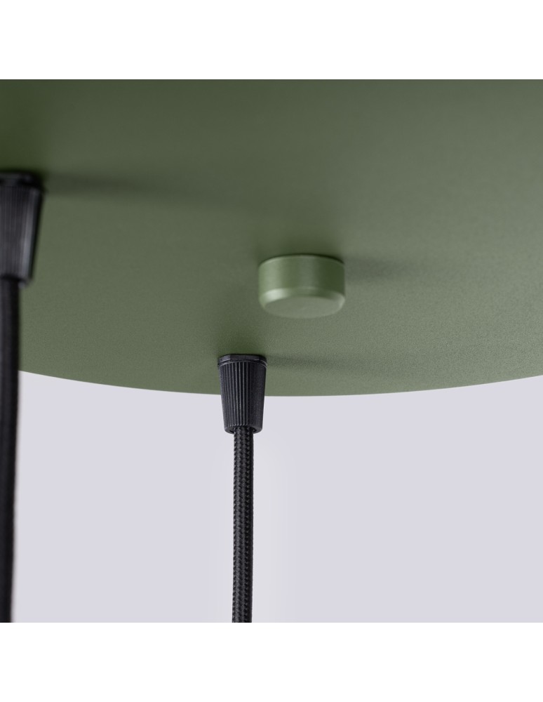 Sollux Lampa wisząca ESTRIA 3P beżowa/zielona oliwka SL.1873