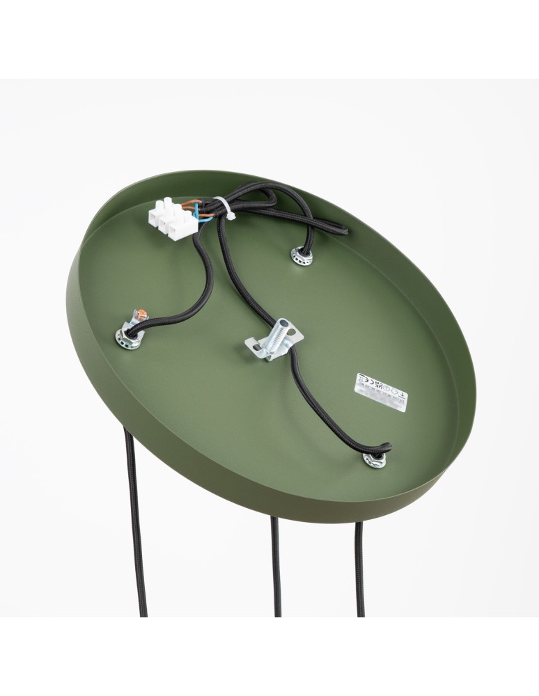 Sollux Lampa wisząca ESTRIA 3P beżowa/zielona oliwka SL.1873